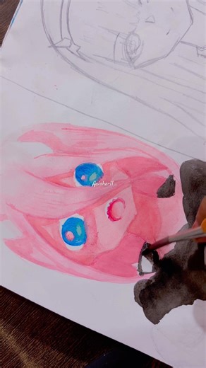 Coloring zero two voicelines part2 (I’m not a monster) #drawing #color #zerotwo #darlinginthefranxx