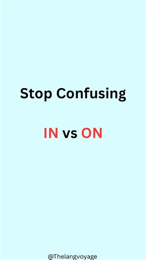 In vs On:The Ultimate Preposition Guide💯 #EnglishGrammar #LearnEnglish #Prepositions #EnglishLesson