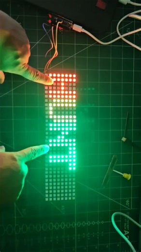 how to interface 8x8 neon pixel addressable LED with Arduino nano