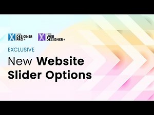 New Website Slider Controls & Options
