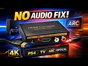 No Optical Port on PS4 or TV? You Need THIS Gadget! (Audio Extractor Setup)