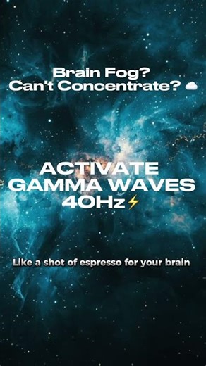 Unlock 100% Brain Power with 40Hz Gamma Waves 🧠⚡ #focus