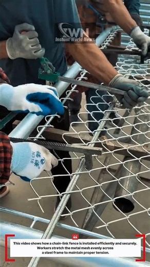 How Chain-Link Fences Are Installed Fast & Securely! #innovation
