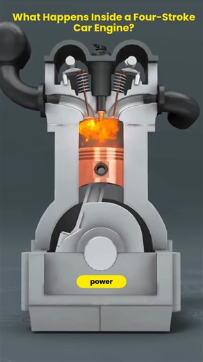 4Dimensions Infotech on Instagram: "🚗⚙️ 𝗪𝗵𝗮𝘁 𝗛𝗮𝗽𝗽𝗲𝗻𝘀 𝗜𝗻𝘀𝗶𝗱𝗲 𝗮 𝗙𝗼𝘂𝗿-𝗦𝘁𝗿𝗼𝗸𝗲 𝗖𝗮𝗿 𝗘𝗻𝗴𝗶𝗻𝗲? | 𝗘𝗻𝗴𝗶𝗻𝗲 𝗖𝘆𝗰𝗹𝗲 𝗘𝘅𝗽𝗹𝗮𝗶𝗻𝗲𝗱 ⚙️🚗 Inside a 𝗳𝗼𝘂𝗿-𝘀𝘁𝗿𝗼𝗸𝗲 𝗰𝗮𝗿 𝗲𝗻𝗴𝗶𝗻𝗲, power is produced through four precisely timed steps—𝗜𝗻𝘁𝗮𝗸𝗲, 𝗖𝗼𝗺𝗽𝗿𝗲𝘀𝘀𝗶𝗼𝗻, 𝗣𝗼𝘄𝗲𝗿, 𝗮𝗻𝗱 𝗘𝘅𝗵𝗮𝘂𝘀𝘁 🔄🔥. As the piston, valves, crankshaft, and spark plug work together, fuel energy is converted into smooth mechanical motion that drives your car fo