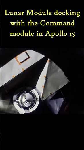 Apollo 15 Lunar Module Docks with the Command Module in Lunar Orbit 🌕🚀 #apollo