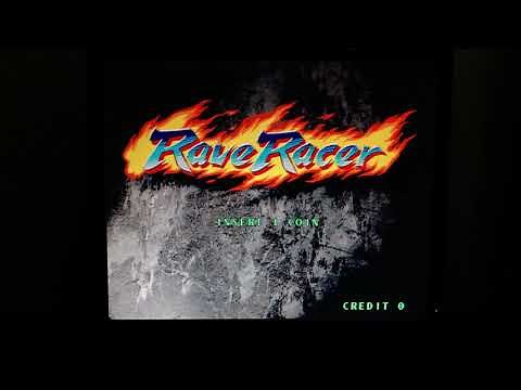 [アーケード基板]レイブレーサー Rave Racer [namco／SYSTEM 22]の起動からデモ画面