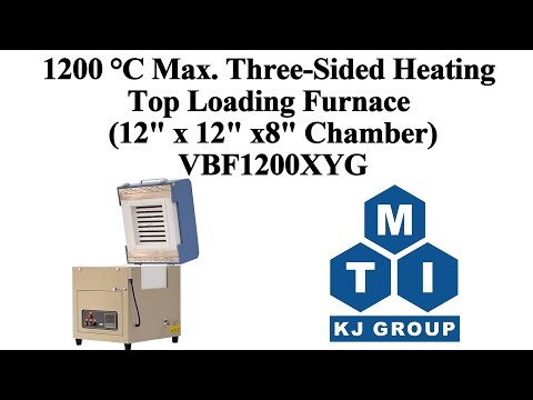 1200 °C Max. Three-Sided Heating Top Loading Furnace (12" x 12" x 8" Chamber) - VBF-1200X-YG