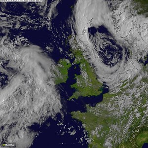 6.3K views · 145 reactions | This is the latest satellite image showing the UK between weather systems as the swirling low pressure moves into North Sea. Make the most of the sunshine while you have it today ☀️ | Met Office | Facebook