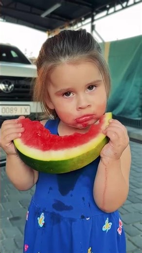 Cute baby eating watermelon #shorts#comedy #funny