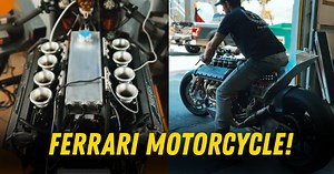 A Ferrari-Powered Motorcycle? Hear Its Mighty Roar!