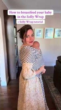 How to Breastfeed in a Solly Wrap: Step-by-Step Tutorial 🤱🏻 #Shorts