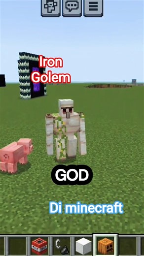 Aku membuat IRON Golem Di minecraft #anresta l#shorts