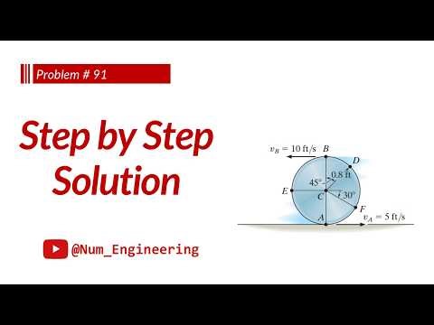 16–91 Due to slipping, points A and B on the rim of the disk #dynamics