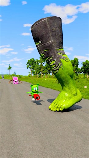 FUNNY AND CRAZY CARS VS HULK LEG #shorts | Smash Drive