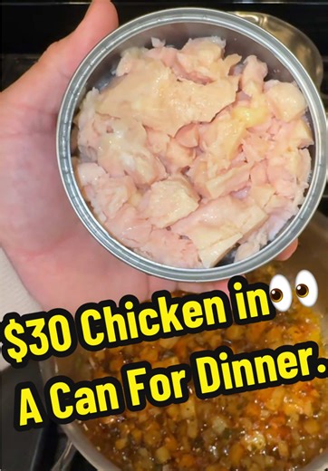 Let’s cook $30 chicken in a can for dinner!! budget meals!👀🔥 ##cooking##budgetmeal##foodie##fyp##chopelasreviews