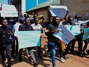 Uganda police detain dozens of people at anti-corruption protests