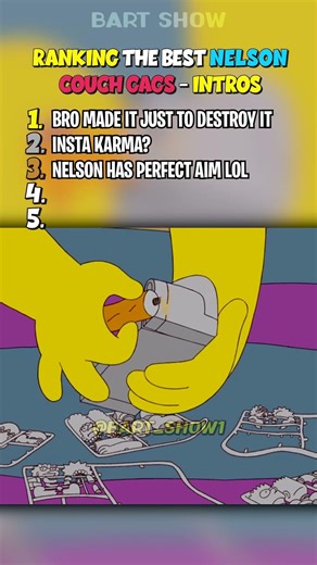 RANKING THE BEST NELSON COUCH GAGS INTROS