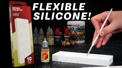 Pop into your next painting session with the new Speed Palette from The Army Painter! Tactile, tidy, and totally flexible, it keeps your paints at the ready for fast and joyful hobbying. Crafted from flexible silicone with 10 wells, it holds hobby and ink-style paints, from washes to metallics, and keeps them from drying out while you hobby. Cleanup is as quick as flexing and flicking, bringing a tactile sense of play to every session. Order yours today: https://thearmypainter.pulse.ly/iitx72pdt