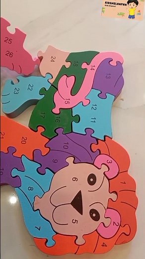 Let's learn numbers kids! 🧩|1 to 26 counting puzzles#shorts