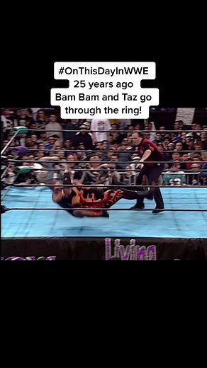 Vintage Wrestling Flashback: Bam Bam Bigelow vs. Taz OMG Moment at ECW's Living Dangerously PPV