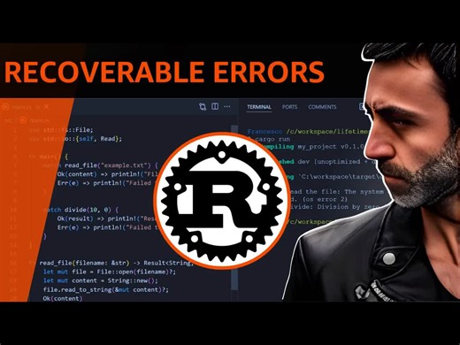 【中文配音】用可恢复错误调试Rust：Result、match与 ?（Rust新手速通教程）