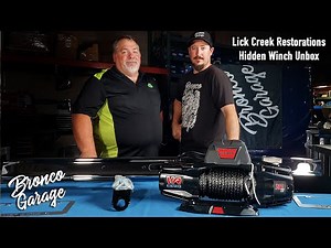 Retro looks with trail function - LCR Stock Bumper Hidden Winch Assembly for Early Broncos