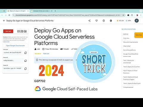 [2024] Deploy Go Apps on Google Cloud Serverless Platforms | #qwiklabs #GSP702 [With Explanation🗣️]