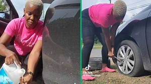 "The girlies are proud": Woman shows 10 steps to change a tyre, video trends