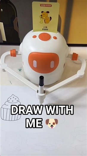 Smart Robot Drawing a Cute Puppy! ✨ #shorts