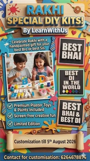 Best Rakhi Gift Idea 2026 ✨ Screen-Free Creative Activity Kits by ‪@learnwithus13‬