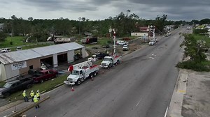 997 reactions · 363 shares | Drone footage highlighting the extensive damage from yesterday’s tornado in Moss Point. Our storm team is making progress setting poles and repairing the damaged equipment. We appreciate everyone’s patience as we continue the restoration process. | Mississippi Power | Facebook