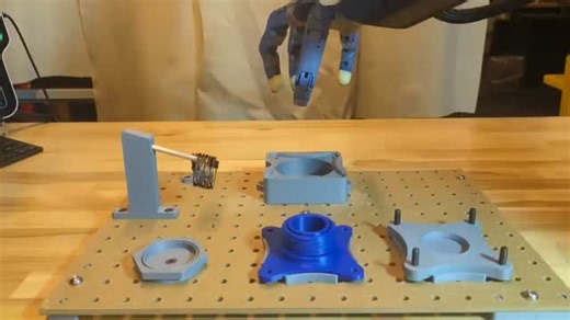 Emil Frincu on Instagram: "Robot hand that rocks at assembly tasks! This demo from Kyber Labs shows an autonomous system assembling a spring-loaded pin endstop, inspired by a real rocket component originally designed at SpaceX. The robot handles the full sequence in one flow: pick-and-place, precise insertion, threading standard M6 (and larger) nuts, and in-hand manipulation. Nothing exotic for a human, but repeat it 1,000 times and it quickly becomes tedious. A general-purpose system like this