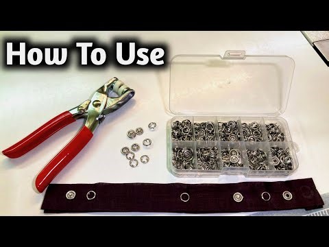 How to use press button machine, How to attach press buttons, Snap Buttons, Button Plier tool review