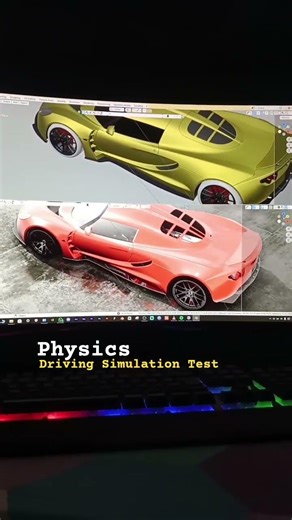 Realtime Drive Simulation Test #blender3d #shorts