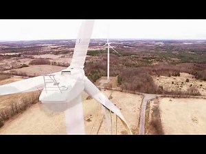 Sickening crash footage of drone's final flight into exploded wind turbine