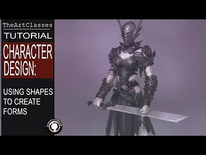 Character Design: Using Shape to Create Form | digital art tutorial