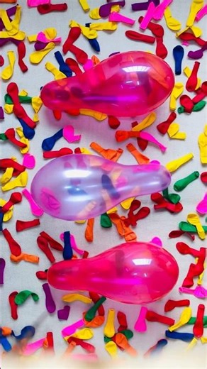 Double Red Purple || Knife Balloon Pop || ASMR Slice 🎈🔴🟣💥 #asmrpop #balloon #satisfying