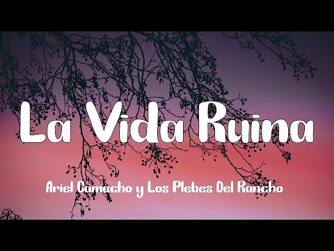 Ariel Camacho y Los Plebes Del Rancho - La Vida Ruina (Letra)