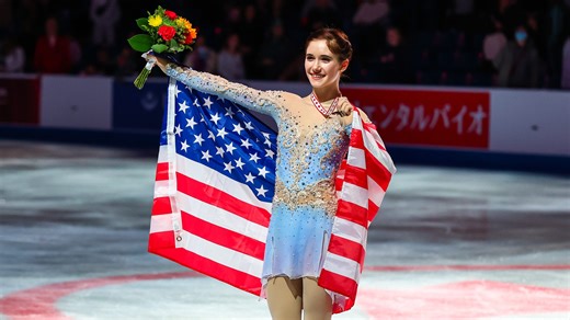 What did Isabeau Levito score in Olympics women's figure skating?