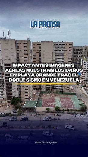 #Video | Nuevas imágenes capturadas mediante un recorrido con dron revelan la magnitud de las afectaciones en la urbanización Playa Grande, ubicada en el estado La Guaira, una de las zonas que sufrió el mayor impacto tras el reciente doble sismo registrado en el país. El material audiovisual muestra de forma detallada el estado de las infraestructuras residenciales, evidenciando severos daños estructurales, colapsos parciales de edificaciones y el desprendimiento de escombros en las áreas comune