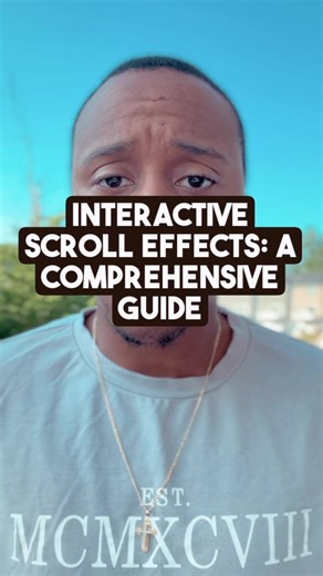 Interactive Scroll Effects: A Comprehensive Guide • Interactive scroll effects are key for creating an engaging experience of your website. Think about glide effects, parallax effects, and other animation elements that come into play when scrolling! • 📲✉️ DM me “WEB” to learn more. Like and follow for more • #interactivescrolleffects #desktopmachines #tablet #scrollwebsites #glideeffect #matthewstechnologies #foryou #explorepage #explorewebdesign