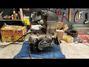 1:11 2002-2008 CRF450R Full Motor Rebuild (Part 1) With a Big Bore Kit & Stroker Crankshaft. Honda