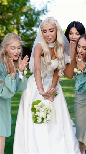 beautiful bride in a white dress✨