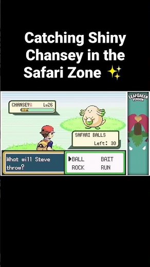 Safari Zone Shiny Chansey!