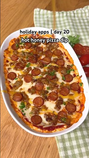 Hot Honey Pizza Dip 🍕 🍯 🌶️ Recipe in Comments and Description ⭐️