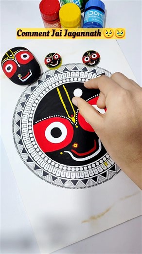 Jagannath ji 🥹🚩 #youtubeshorts #art #shortsfeed #tranding #viral #artbydiptii ‪@artbydiptii‬