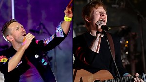 Watch Ed Sheeran join Coldplay on stage for heart-wrenching rendition of 'Fix You'