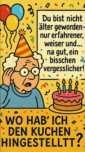 Lustiger Geburtstagsspruch – Witzig & unvergesslich! #shorts