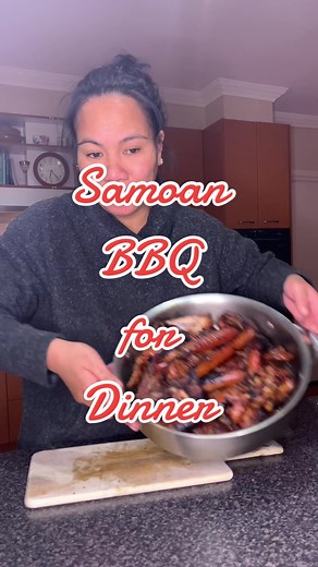 Delicious Samoan BBQ Dinner with Taro and Rice Recipe