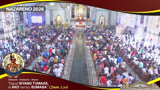 #QuiapoChurch Official 10AM PILGRIMS’ MASS 17 JANUARY 2026 • Memorial of SAINT ANTHONY, ABBOT Presider: Rev. Fr. Jonathan Noel Mojica We dedicate this Mass to our International Devotees. This Mass will be celebrated in ENGLISH. QUIAPO CHURCH MOBILE APP For Android: https://bit.ly/3nXUz4Q For IOS: https://apple.co/3k9nfFH #MinorBasilicaAndNationalShrineOfJesusNazareno #PilgrimsMass #Nazareno2026 #Traslacion2026 #JesusNazareno #NuestroPadreJesusNazareno #SaintJohnTheBaptist #SanJuanBautista #Nuest